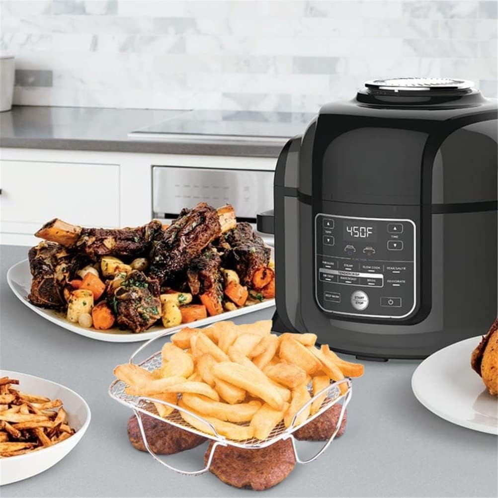 Air Fryer Rack for Air Fryer, 304 Stainless Steel Accessories, Dehydrator Rack, Toast Rack, Grill