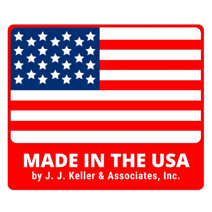 Placard Vinyl Numbering Kit - 3.5" H Permanent Adhesive White-Back Vinyl with Black Numbers - 50 Decals of 0-9, 500 Total Per Kit, DOT Compliant, J. J. Keller & Associates, Inc.
