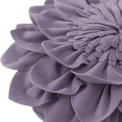 OiseauVoler 3D 14 Inch Decorative Flower Throw Pillows with Insert Included Accent Round Pillow Handmade Cushion