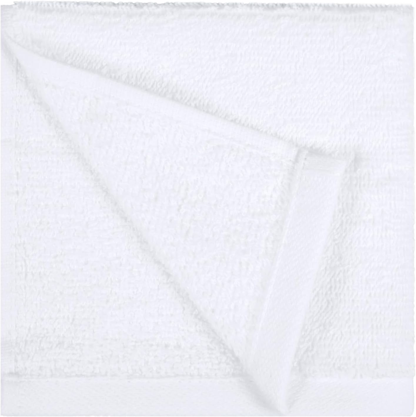 12 12 24-Pack Amazon Basics Fast Drying Cotton Washcloths for Bathroom, Machine Washable, Soft and Highly Absorbent, x