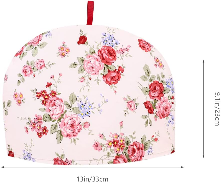 LUOZZY 2pcs Cotton Tea Cozy Pot Cover, Insulated Kettle Cover, 35 * 25cm - Pink