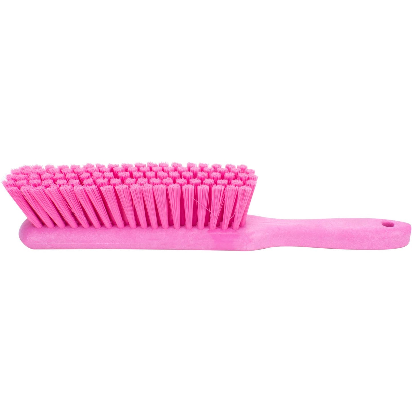 SPARTA 8 Inch Soft Counter Brush with Polyester Bristles and 5 Inch Handle, Color Coded Handheld Broom for Tables Countertops and Foodservice Surfaces, 13 Inch Overall Length, Pink