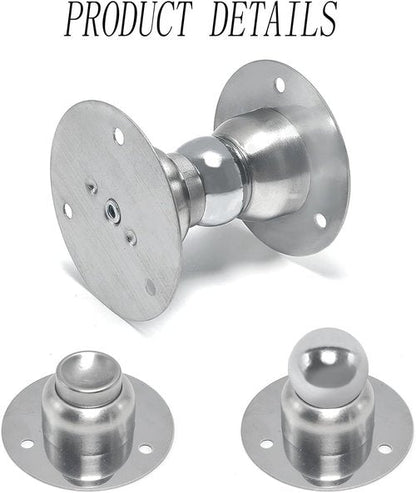 Cucumis Magnetic Door Stopper - Heavy Duty Stainless Steel Mini Soft-Catch | Wall Mount for Home & Office