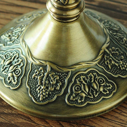 XILIN-1987 Candle Holderss European Elegant Candle Stand with 5-stem .Metal Candelabra Retro Candlestick Holder for Candlelight Dinner and Table Decoration,Bronze Finish Decorative Candlestick