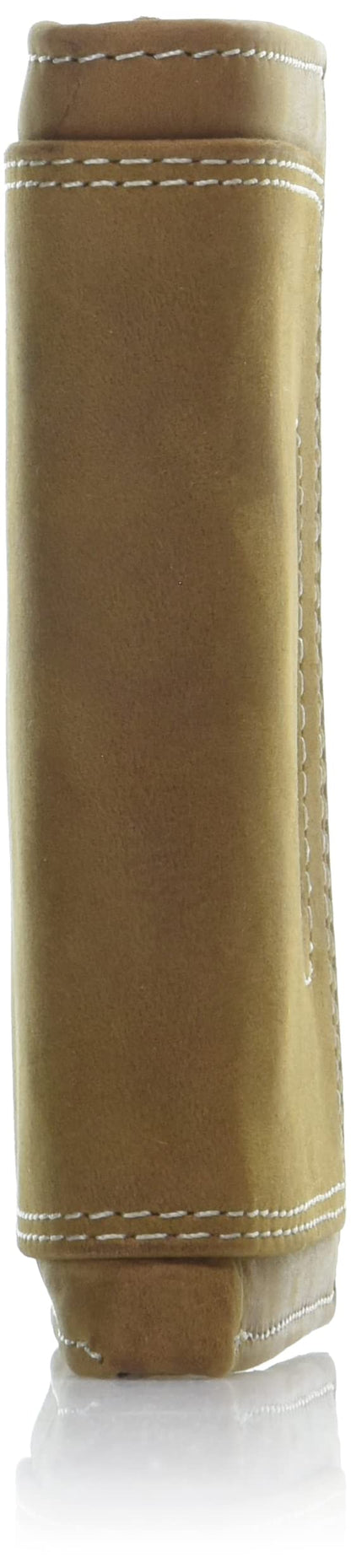WOLVERINE Men's RFID Blocking Trifold Wallet, Rigger, Rugged-Brown, One Size