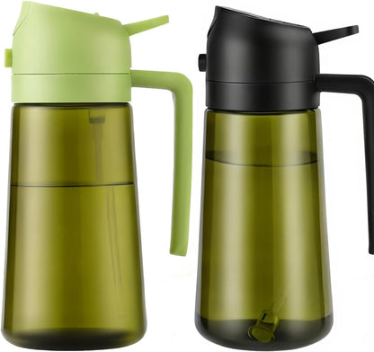 2PCS 16oz,2 1 470ml Aovdy Oil Sprayer for Cooking in Olive Oil Dispenser and Oil Sprayer - Olive Bottle Spray and Pour