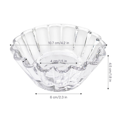 CHOCSTAY Tealight Candle Holder for Tealight 3 Pcs - Clear Votive Candle Holders Bulk, Tea Light Candle Holder Glass for Wedding Centerpiece, Living Room, and Home Party Decor
