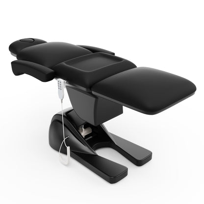 Dolonm 3 Motor Electric Chair, Hand Remote Controlled Adjustable, Hydraulic System for Medical Treatment Exam, Facial, Spa, Eyelash, Tattoo, Podiatry Treatment Beauty Massage - Black