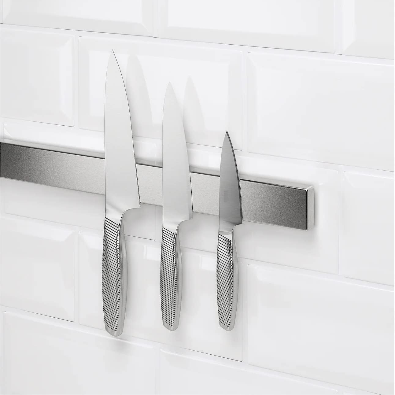 Cheer Collection Magnetic Knife Holder - 16 Inch Stainless Steel Knife Strip - Wall-Mounted Kitchen Utensil & Tool