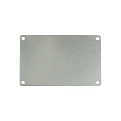 StayMax Metal Engraving Blank Stamping Blanks Stainless Steel Blank with 4 Holes 3.3 * 2.1 Inch (10 Pack)