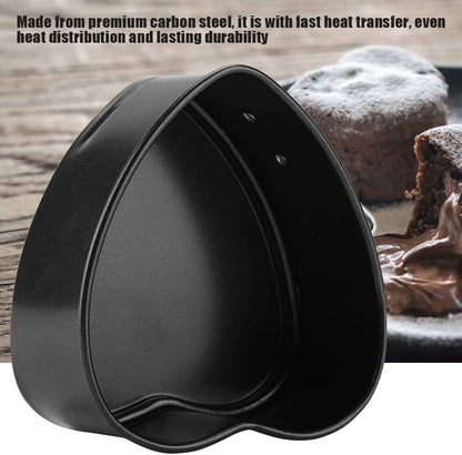 Heart Cake Pan, 4 Inch Heart Springform Pan, Bakeware with Removable Bottom for DIY Heart Baking