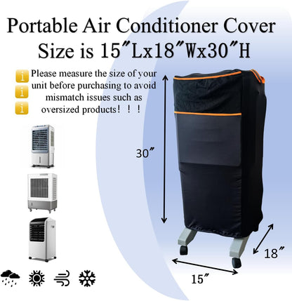 15"x 18"x 30" NGB Portable Air Conditioner Cover, Portable AC Unit Cover Anti-Dust Compact Air Conditioner Storage Bags