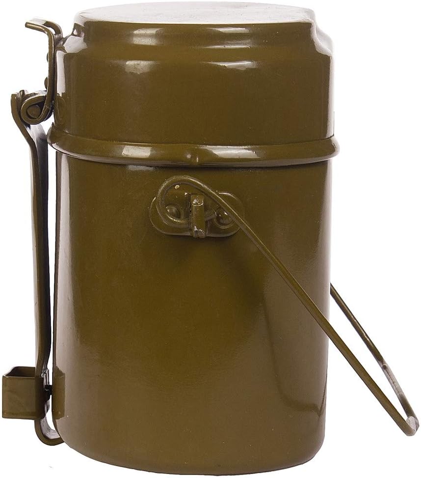 Books.And.More Original Soviet Russian Army Soldier Mess & Griddle Kit, Canteen Pot Lunch Box