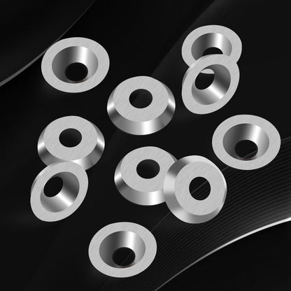 12mm Round Carbide Inserts for Woodturning, R12 X 2.5mm Indexable Tungsten Carbide Cutter Inserts Set fits for DIY Woodworking Wood Lathe Turning Finisher Hollower Tools with Screws 10pcs