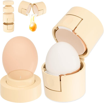 2 1 1 Pack Upgraded in Egg Shell Opener, Hard Boiled Egg Peeler Cracker with Piercer, Cute Egg Separator for Raw Eggs