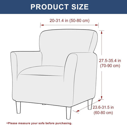1-Piece, 30x25x25 inches, 34 HAOYONG Banquet Armchair Slipcover - Premium Stretch Jacquard Chair Cover, Removable