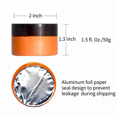 DGAGA 12PCS Chalk Paste with Mini Squeegees,Screen Printing Ink,Chalk Paste Paint for Stencils,Self Adhesive Silk Screen Stencils Paste Starter Kit,Chalkboard Paint for Craft DIY Home Art 50g/Jar