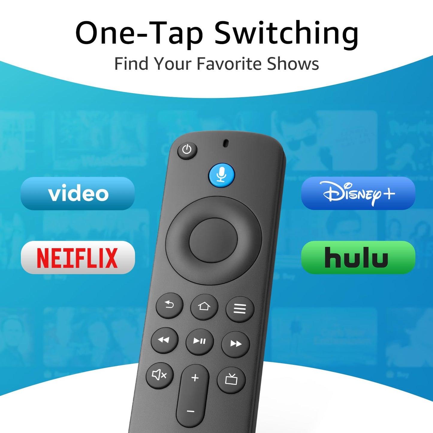 Replacement Voice Remote Control for Fire Stick/Amazon Fire Smart TVs(1st / 2nd / 3rd Gen)