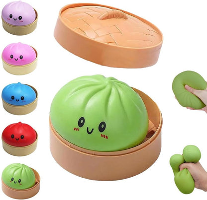 Squishy Dumpling | Glitter Squeeze Stress Relief Balls - Green Mystery Box of Decompression Toys