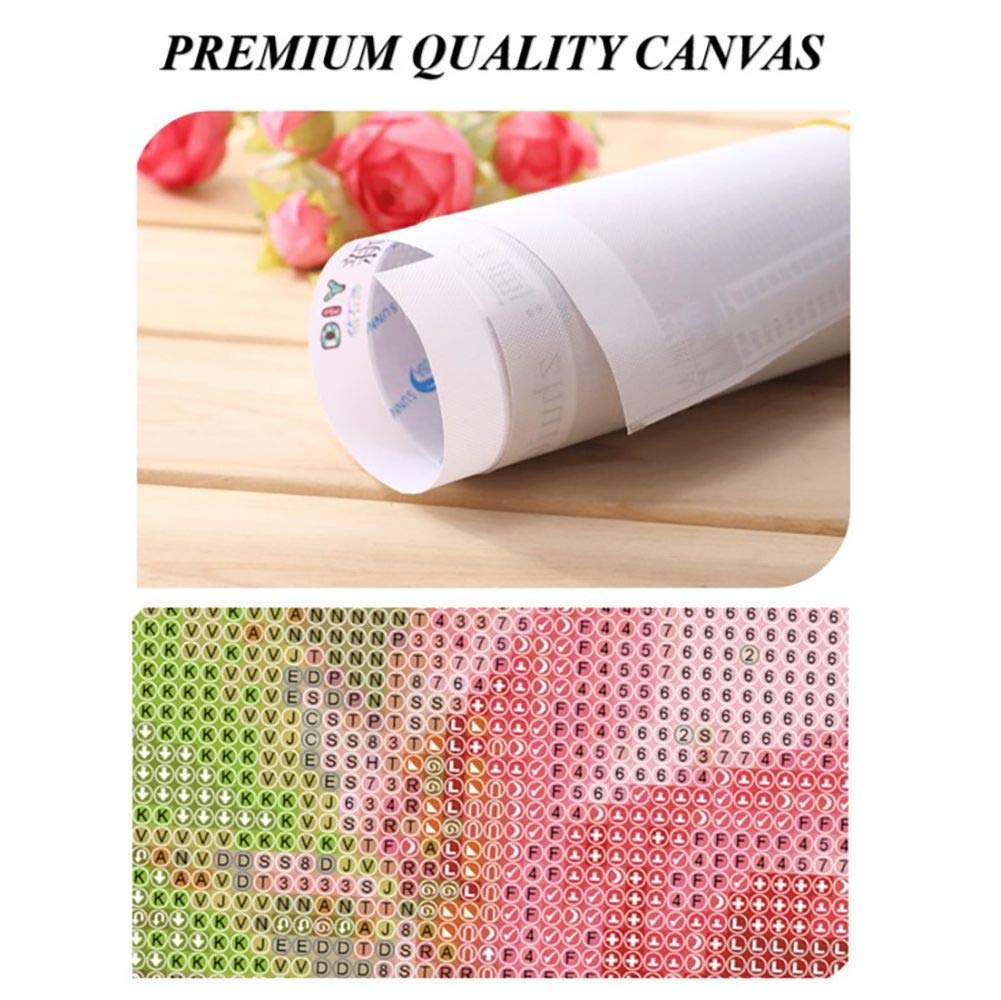 SUKIMI 5D DIY Diamond Art Painting Castle 16x20 inches Round Drill Rhinestone Embroidery for Wall Decoration