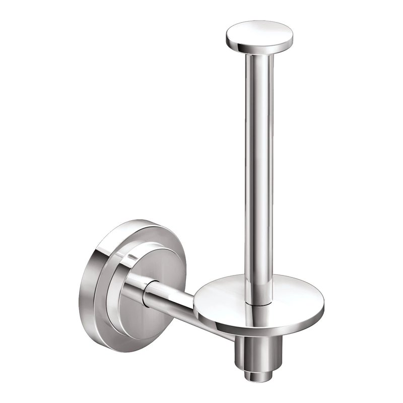 Moen DN0709CH Iso European Single Post Toilet Paper Holder, Chrome