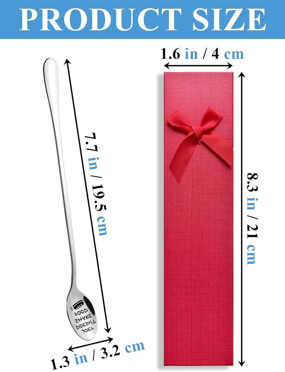 Joey Doesn't Share Food Spoon, Funny Engraved Stainless Steel Spoon, Kitchen Dinner Spoon for TV Show Fans