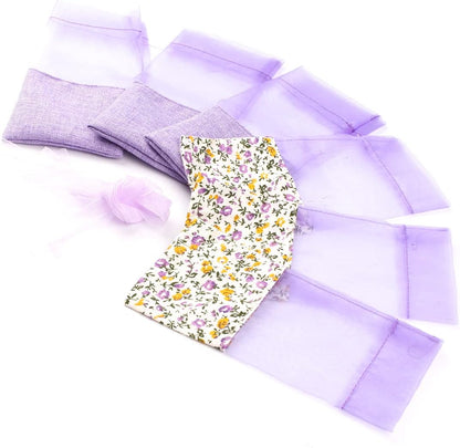 Empty Sachet Bags - Linen Fabric Organza Gauze Bags for Lavender, Spice, and Herbs