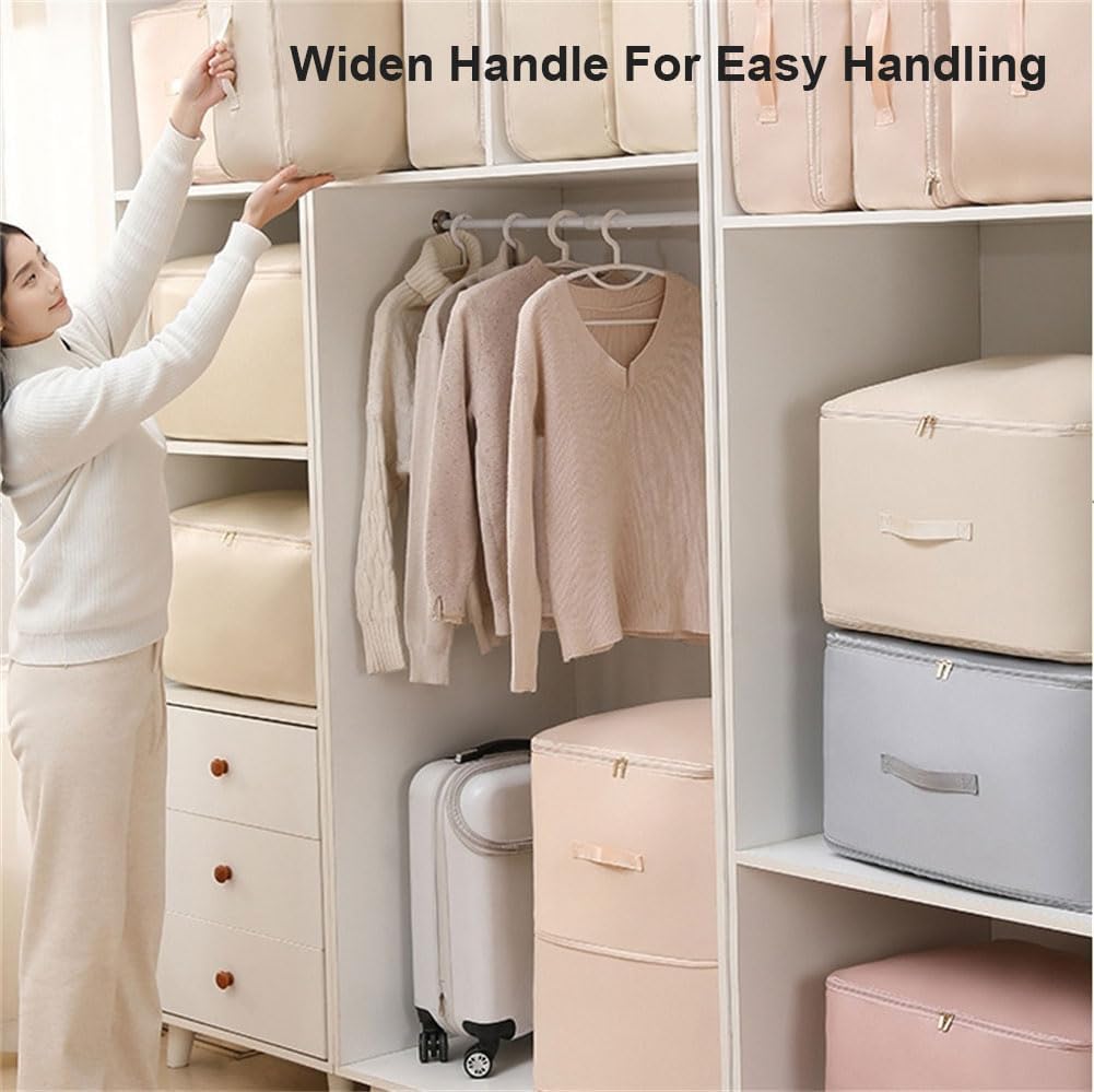 Ultra Space Saving Self Compression Organizer, Heavy Duty Moving Bags, Storage Tote for Comforters, Clothes, Blankets