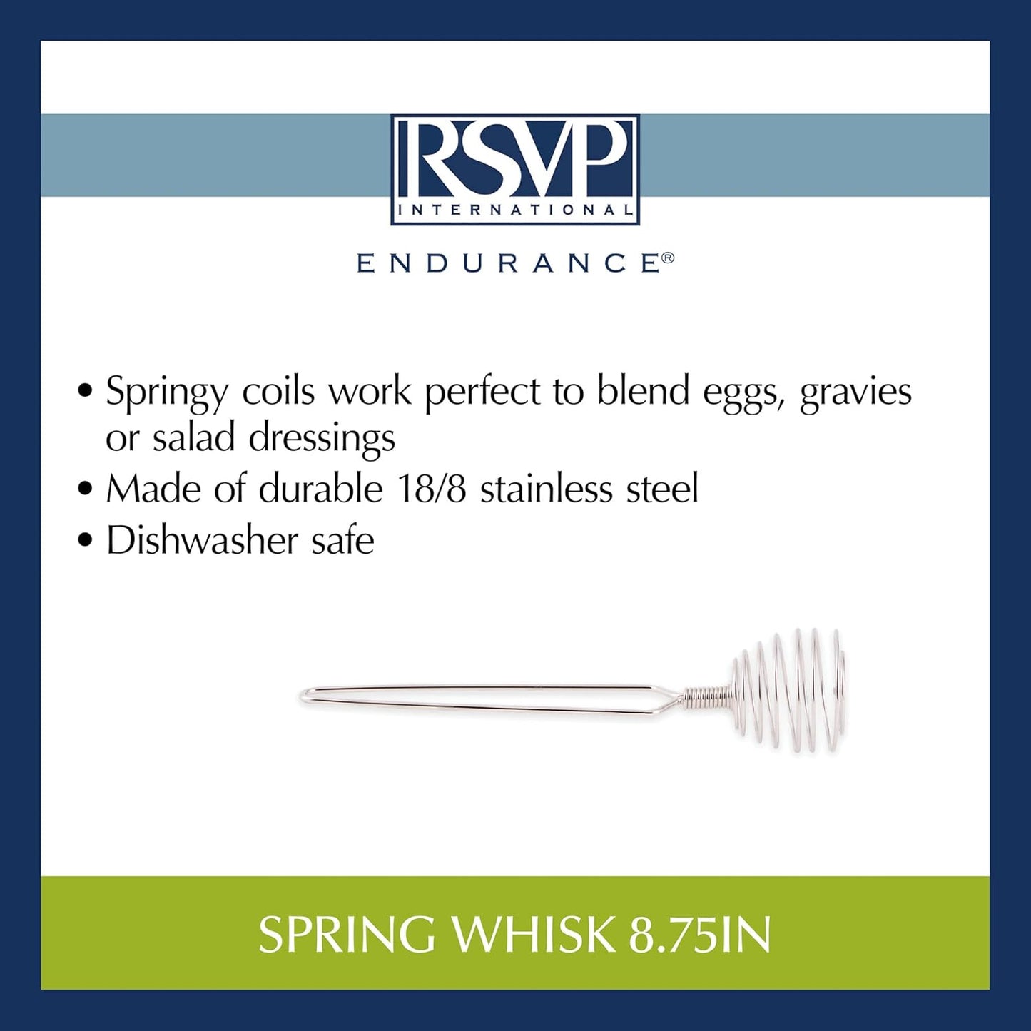 RSVP Endurance Spring Whisk, 9-1/4-Inch