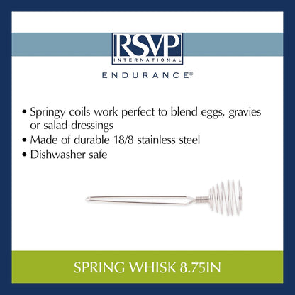 RSVP Endurance Spring Whisk, 9-1/4-Inch