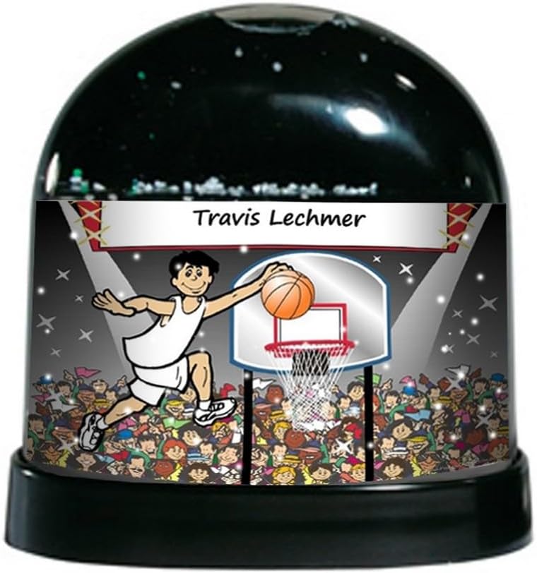 PrintedPerfection.com Personalized Football Player Snow Globe Gift