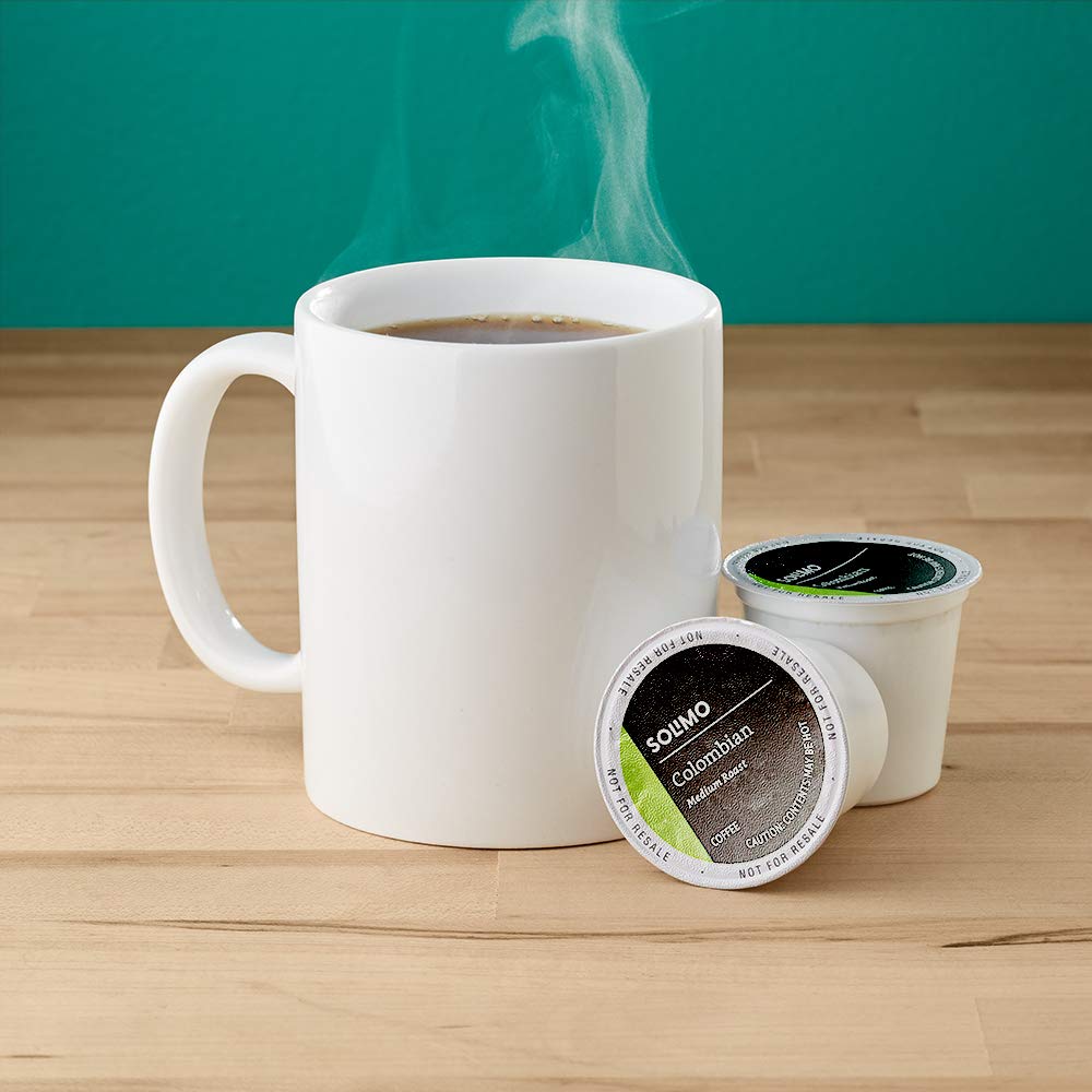 Solimo Medium Roast Colombian Coffee Pods - Compatible with Keurig 2.0 | 100 Count (Pack of 2)