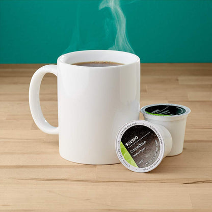 Solimo Medium Roast Colombian Coffee Pods - Compatible with Keurig 2.0 | 100 Count (Pack of 2)