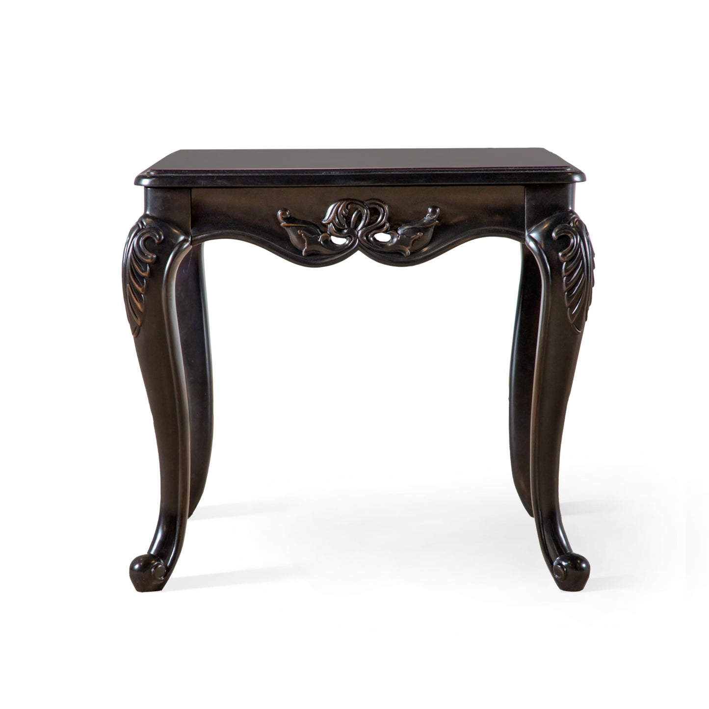 Furniture of America Raya 29-inch Traditional Accent Wood End Table with Cabriole Legs, Home Decor for Living Room, Lounge Area, Office, Espresso