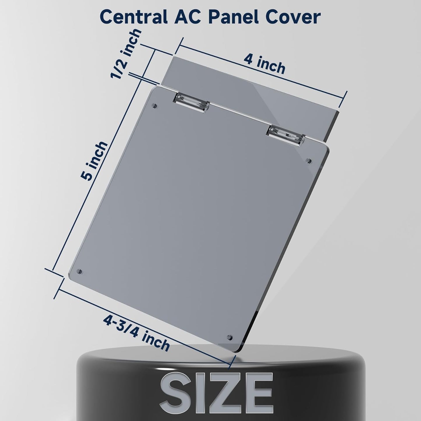 Central AC Thermostat Cover Panel, 4-3/4" AC Wired Controller Panel Protection Cover, Mistake Prevention Cover for AC