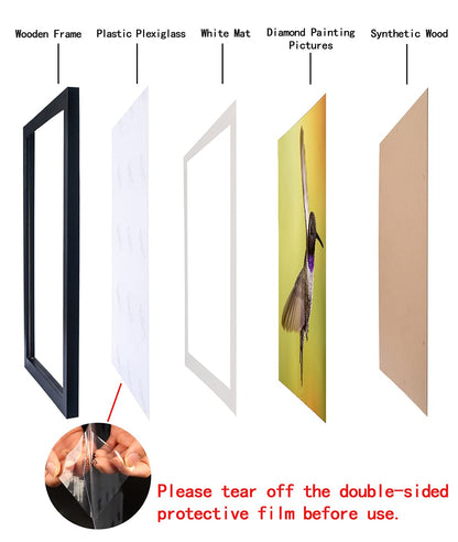 ZZFQXZ 12x12 Diamond Painting Frames 30x30cm Diamond Art Frames Display Picture10x10inch/25x25cm with Mat or Cavas 12x12inch/30x30cm Diamond Painting Frame Solid Wood Photo Frame Black（ZK001）