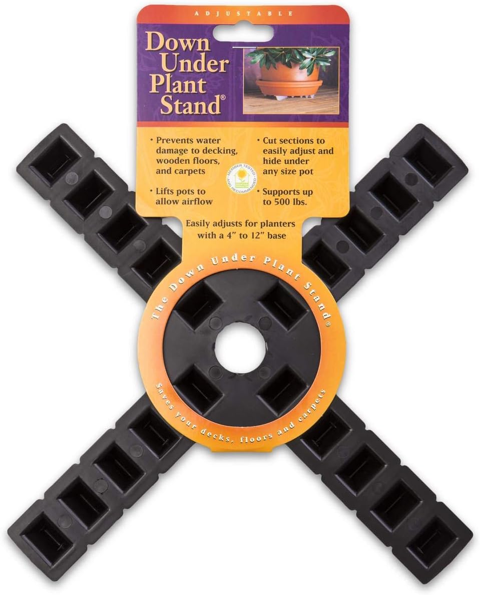 Plant Stand 10410 4-Arm 12-Inch, , Black