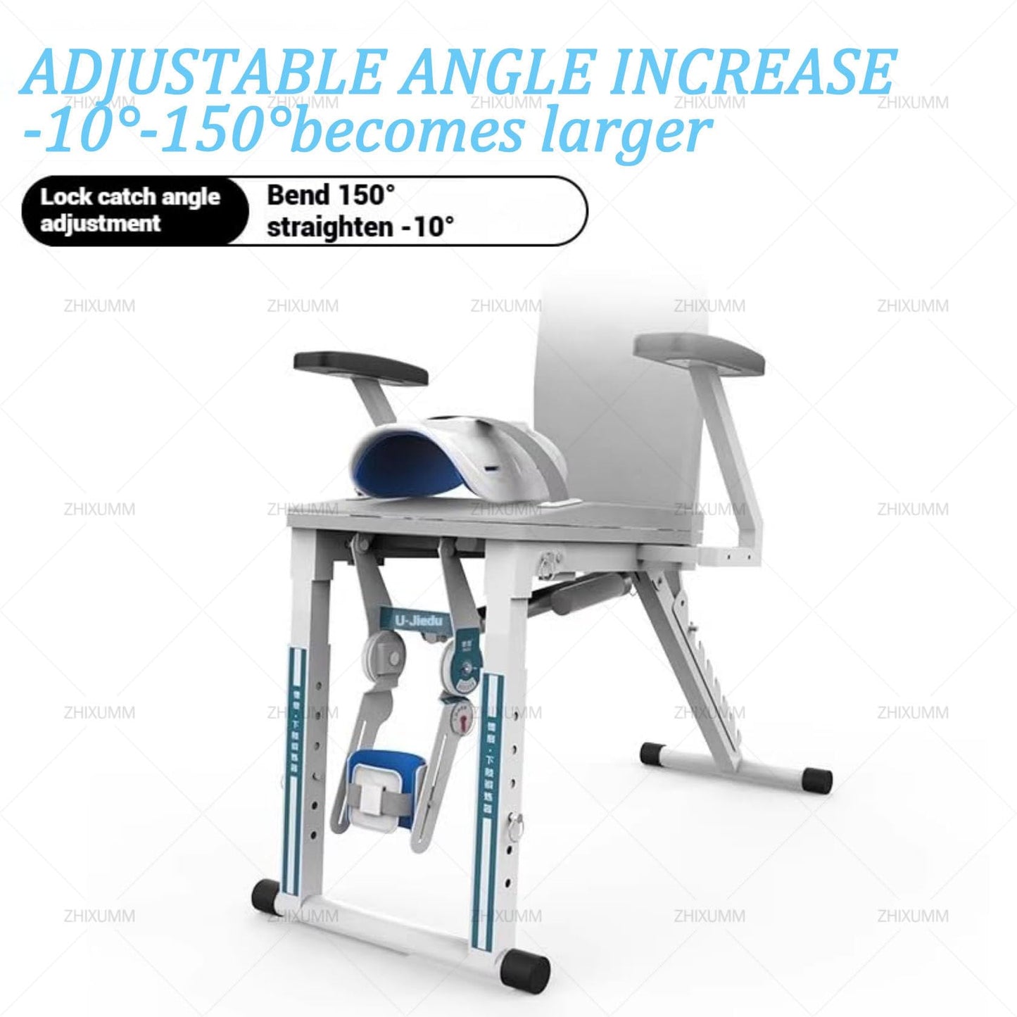 ZHIXUMM Electric Knee Rehabilitation Trainer, Adjustable Leg Stretcher Exerciser, Lower Limb CPM Machine with Remote Control, Adjustable 0-180°Flexion/Extension for Joint Stiffness rightleg