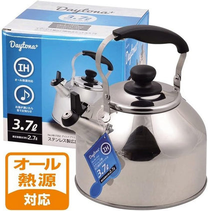 JapanBargain 1914 Tea Kettle, Stainless Steel Whistling Water Coffee Tea Kettle, 3.7 Liter