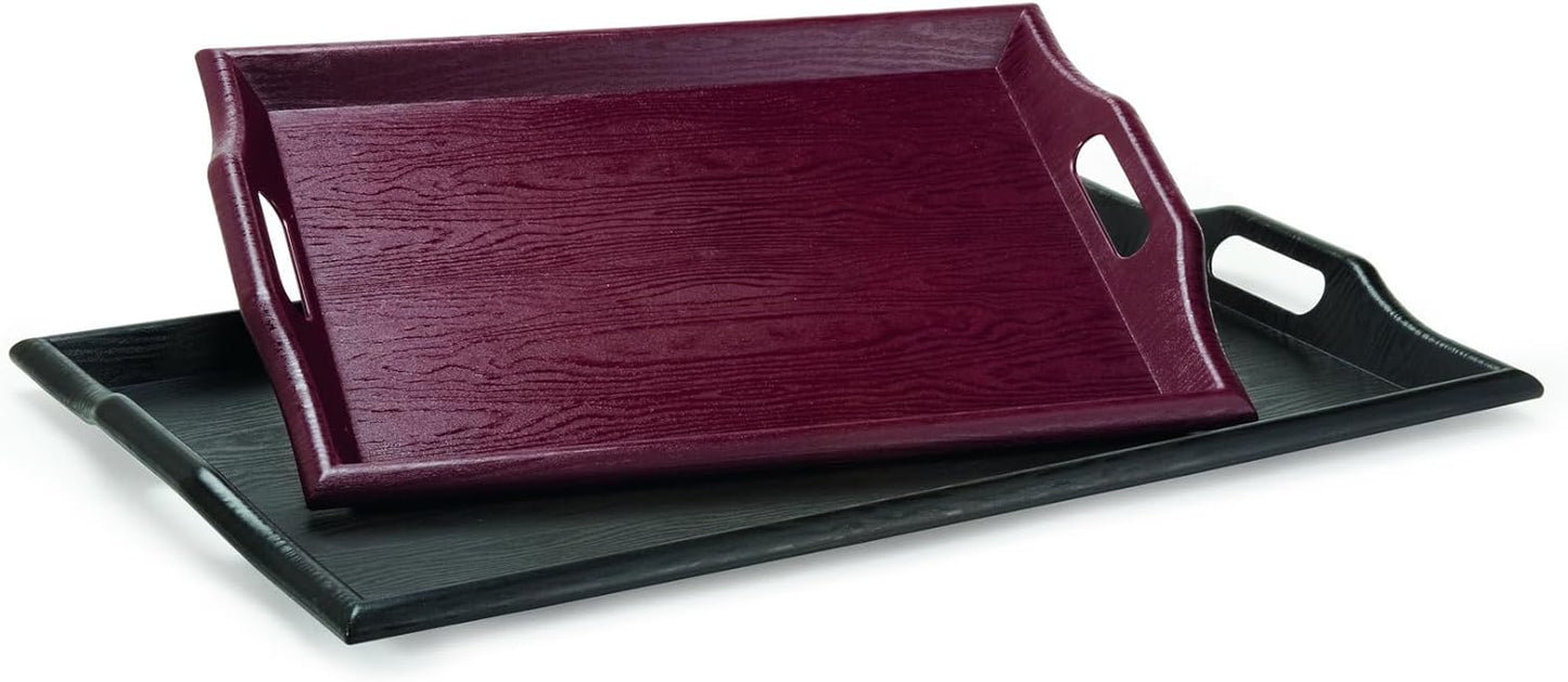 GET RST-2517-1-M 25" 16", G.E.T. Coffee Table / Ottoman Tray with Handles, x Mahogany
