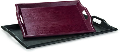 GET RST-2517-1-M 25" 16", G.E.T. Coffee Table / Ottoman Tray with Handles, x Mahogany