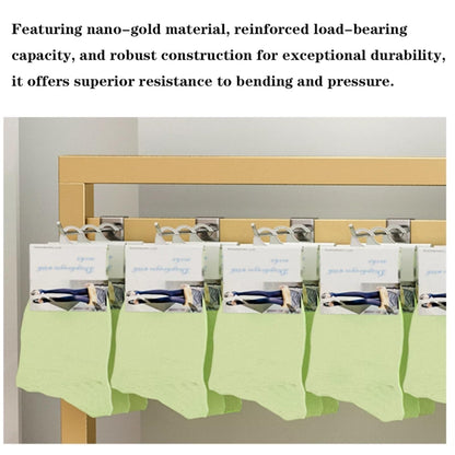 53in Underwear Display Stands, Metals, Freestanding Clothing Store Boutiques Retail Lingerie Garment Rack, Commercial Shelves, for Socks Bra Panties Scarves, 4 Layer(Black)