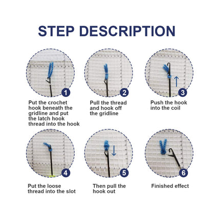 ROCKY&CHAO Latch Hook Kits Home Rug for Home Decoration 60 x 40 cm, DIY Latch Hook Kits, Rug Making Kit for Adults 23.6"x15.7", Birthday Gifts for Woman(Home)