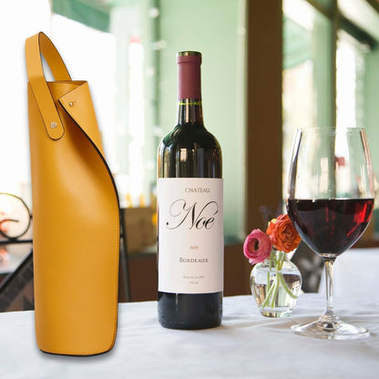 LEVARE Premium Wine Tote Carrier - Elegant Double-Layered Design for 750ML Wine & Champagne Bottles, Practical Gift