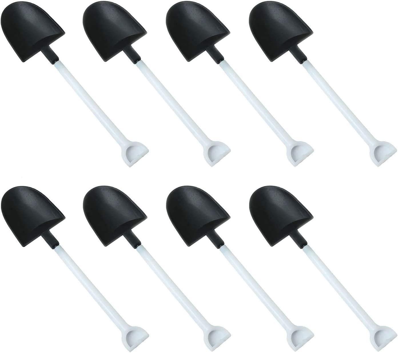 50pcs Disposable Plastic Mini Ice Cream Spoons, Shovel Shape Dessert Spoons, Party Supplies