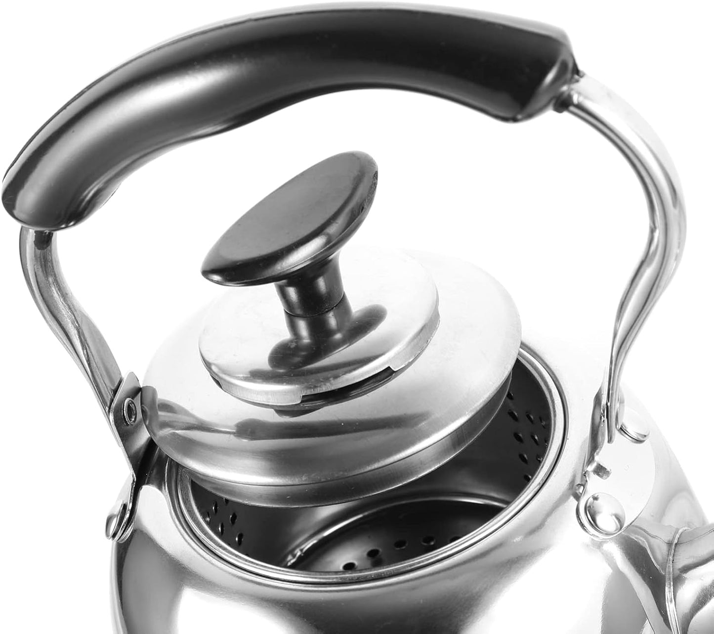 Luxshiny 1pc Chirping Kettle, Whistling Tea Kettle for Loose Leaf Tea, Stainless Steel Stovetop Teapot