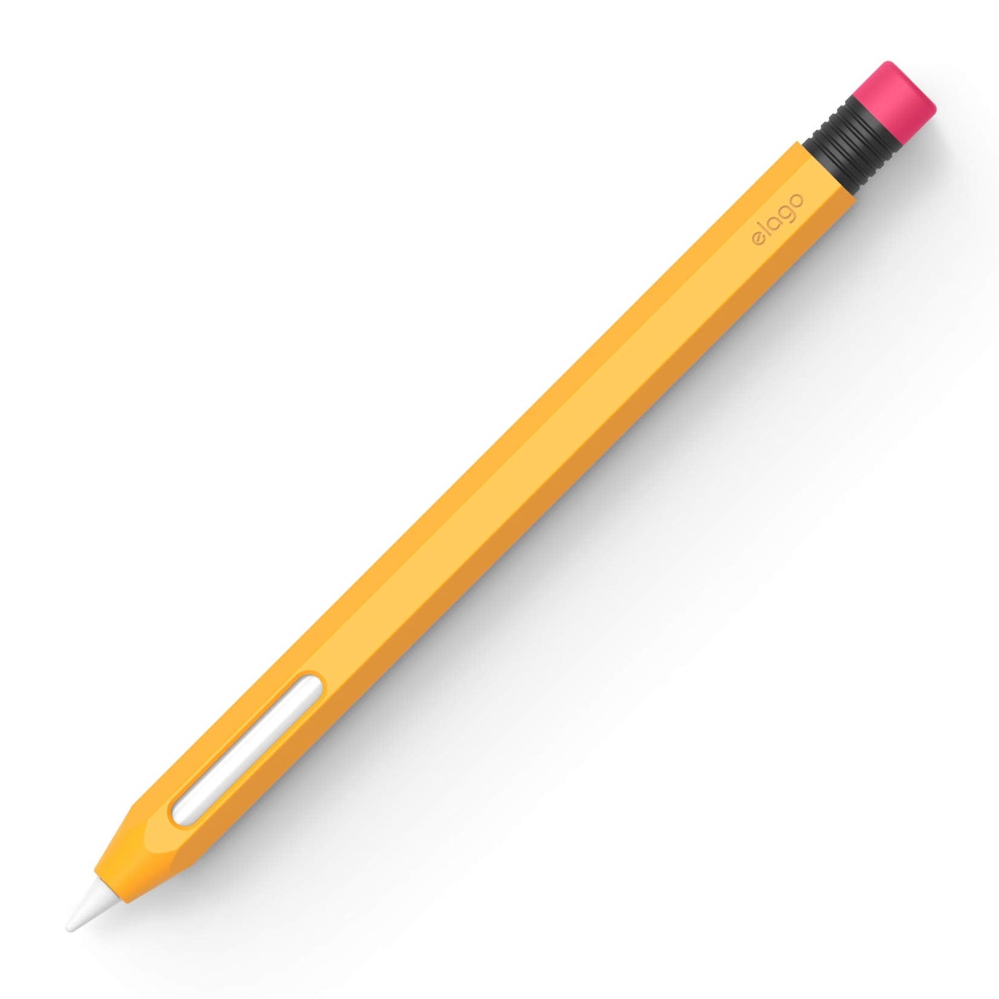 elago Compatible with Apple Pencil Pro Case & Apple Pencil 2nd Generation Case, Compatible with Magnetic Charging, Double Tap, Squeeze, Haptic (Must Read Installation Instructions) (Yellow)