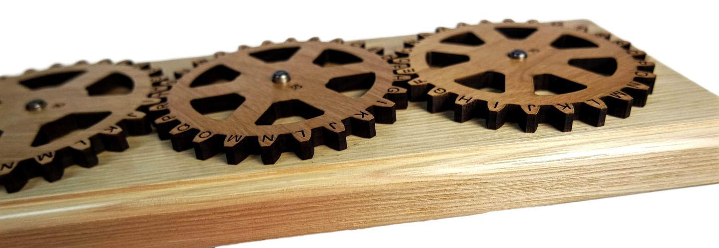 Escape Room Prop - Enigma II Encryption Machine Size Size Small - Encode and Decode Secret Messages