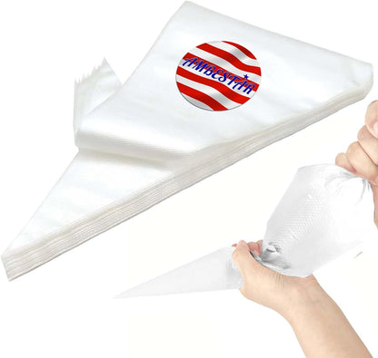 Skiennix 18-Inch Tipless Piping Bags - Extra Thick Anti-Burst for Royal Icing & Buttercream Decorating