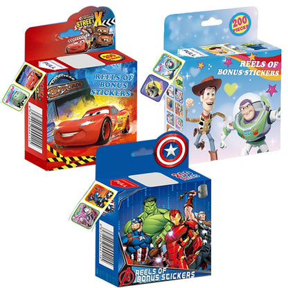 3 Pack Kids Sticker in 30 Designs,600 Pcs 1 Inch Self Adhesive Label Roll Stickers for Kids and Teacher 05